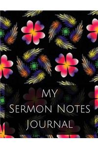 My sermon notes journal: sermon notes journal With Calendar 2018-2019, Creative Workbook with simple Guide to Journaling: size 8.5x11 Inches Extra Large Made In USA