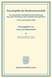Encyclopadie Der Rechtswissenschaft