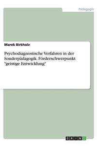 Psychodiagnostische Verfahren in der Sonderpädagogik. Förderschwerpunkt geistige Entwicklung