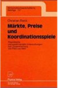 Markte, Preise Und Koordinationsspiele