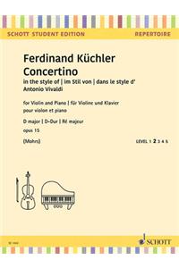 Concertino in D Minor, Op. 15 for Violin and Piano