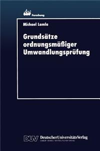 Grundsätze Ordnungsmäßiger Umwandlungsprüfung