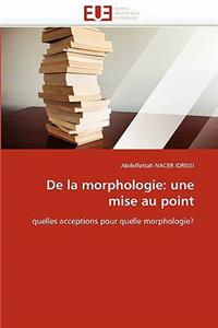 de la Morphologie