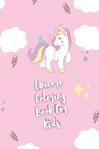 Cute unicorn coloring book for kids ages 4-8