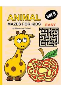 Animal Mazes for Kids - Vol 9