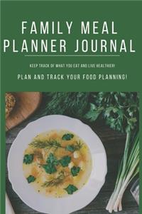 Family Meal Planner Journal