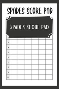Spades Score Pad