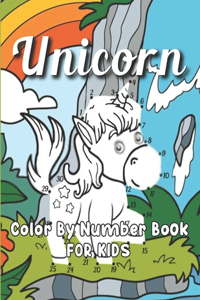 Unicorn Color By Number Book For Kids