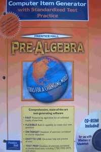 Pre-Algebra Computer Item Generator Book 2001c