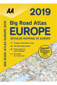 2019 Big Road Atlas Europe