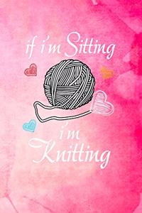 If I'm Sitting I'm Knitting