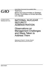 National Nuclear Security Administration