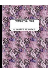 Composition Book Cursive Writing Paper