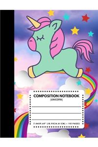Composition Notebook Unicorn
