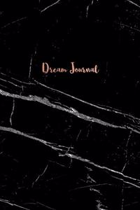 Dream Journal: Classic Black Marble, Dream Diary, Gift for Girls (7x10 - 100 pages)