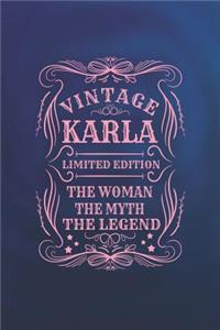 Vintage Karla Limited Edition the Woman the Myth the Legend