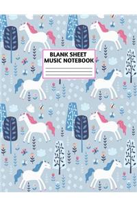 Blank Sheet Music Notebook
