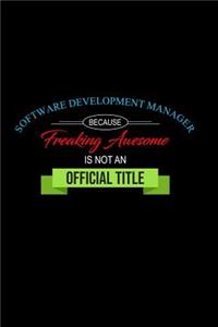 Software Development Manager Because Freaking Awesome is not an Official Title