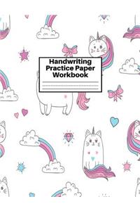 Handwriting Practice Paper Workbook