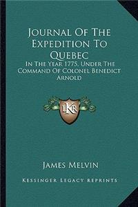 Journal Of The Expedition To Quebec