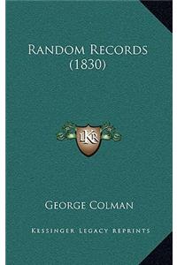 Random Records (1830)