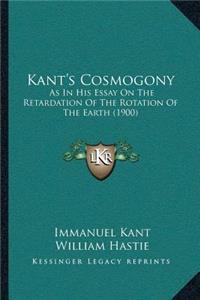 Kant's Cosmogony