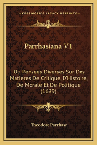 Parrhasiana V1