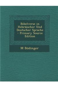 Bibelverse in Hebraischer Und Deutscher Sprache
