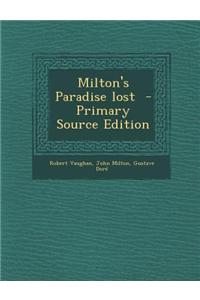 Milton's Paradise Lost - Primary Source Edition