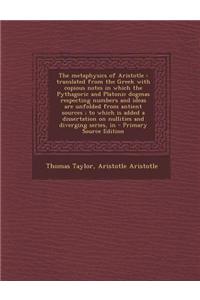 The Metaphysics of Aristotle