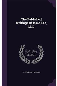 Published Writings Of Isaac Lea, Ll. D