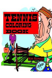Tennis Coloring Book