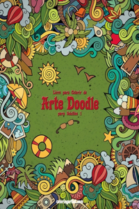 Livro para Colorir de Arte Doodle para Adultos 1