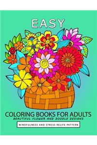 Easy Coloring book for Adults