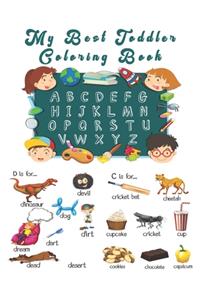 My Best Toddlers Coloring Book