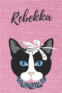 personalisiertes Notizbuch Katze / Notizheft / Journal / Malbuch / Tagebuch / Kritzelbuch / DIN A5 / Geschenk Rebekka