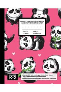Primary Composition Notebook Handwriting Practice Paper