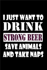 I just want to drink strong beer