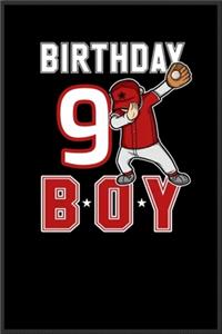 9 years old dabbing Baseball fan birthday