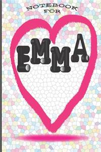 Notebook for Emma