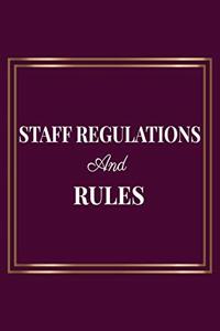 Staff Regulations and Rules