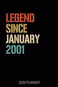 Legend Since January 2001 2020 Planner