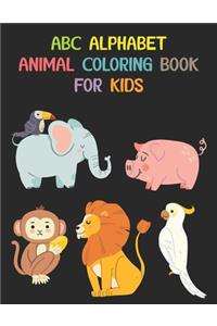 Abc Alphabet Animal Coloring Book For Kids
