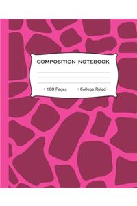 Composition Book 100 Pages College Ruled