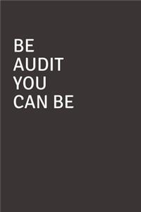 Be Audit You Can Be