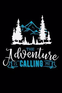 The Adventure is calling me: Great Hiking Gift, Hiking Gifts, Trail Log Book, Hiker's Journal, 6" x 9" Travel Size Hiking Planner