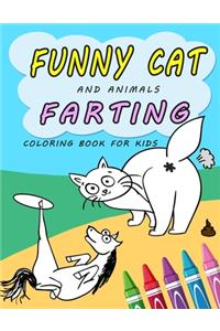Funny Cat and Animals Farting Coloring Book for Kids