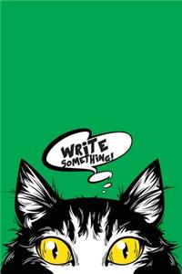 Black Cat Journal for Kids Green Composition Book Cat Collection