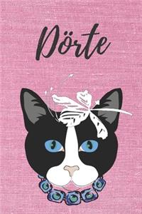 personalisiertes Notizbuch Katze / Journal / Malbuch / Tagebuch / Kritzelbuch / DIN A5 / Geschenk Dörte