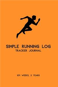 Simple Running Log Tracker Journal